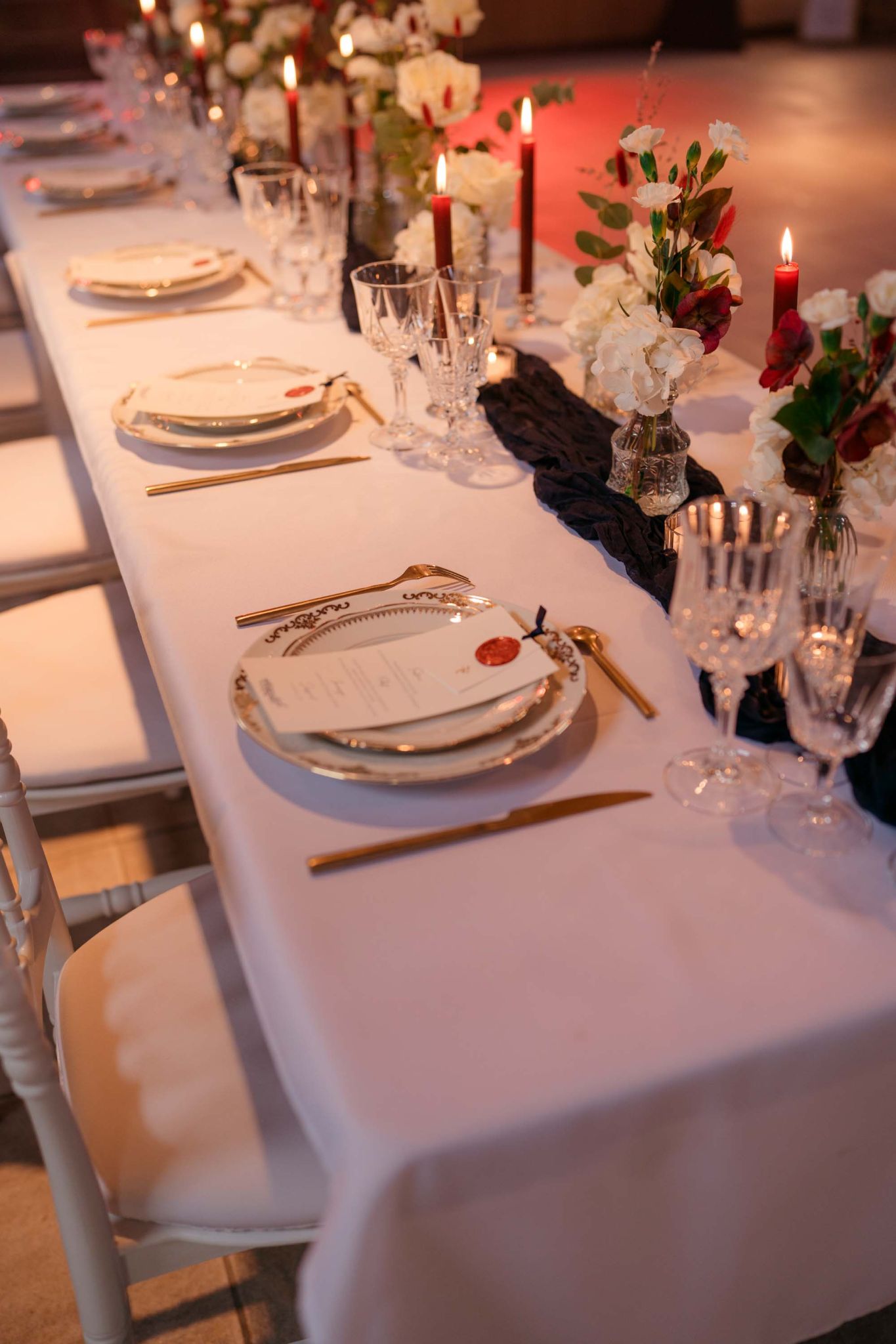 Mariage Night and Gold menu de